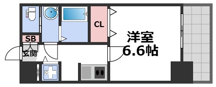 プレサンス難波フィネストの間取り