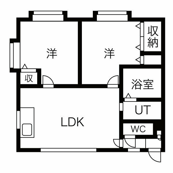 レカナッティ新発寒の間取り写真