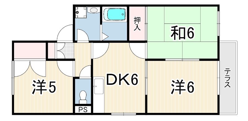 メゾン鷹取の間取り写真
