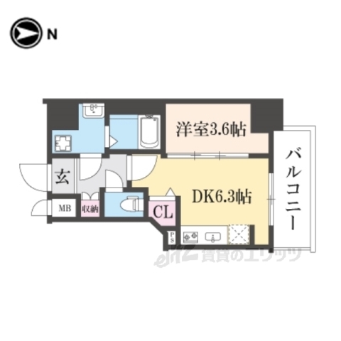 ファステート京都東寺フェイブの間取り写真