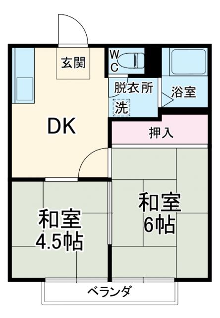 メゾン勝田台Aの間取り写真