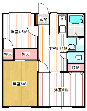 エレガンス大宮Ｂの間取り