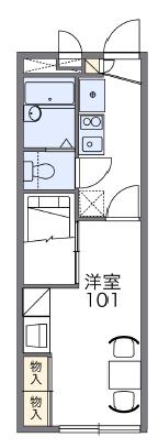 レオパレスサニーコート中山の間取り