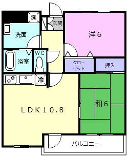 名張市栄町のマンションの間取り