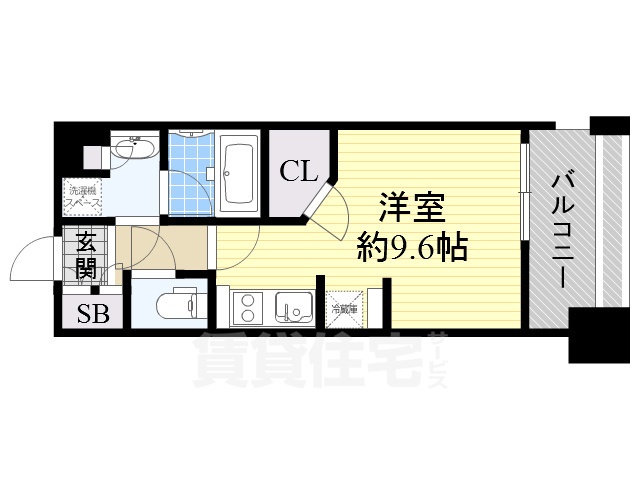 吹田市豊津町のマンションの間取り