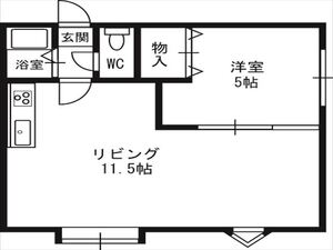 【パラシオン白石の間取り】