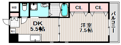 イーストコーストヴィラの間取り写真