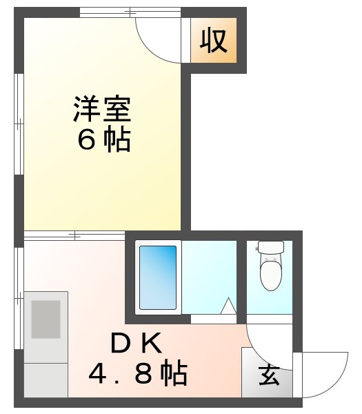 シーシャインIIの間取り