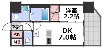 セレニテ難波ミラク壱番館の間取り