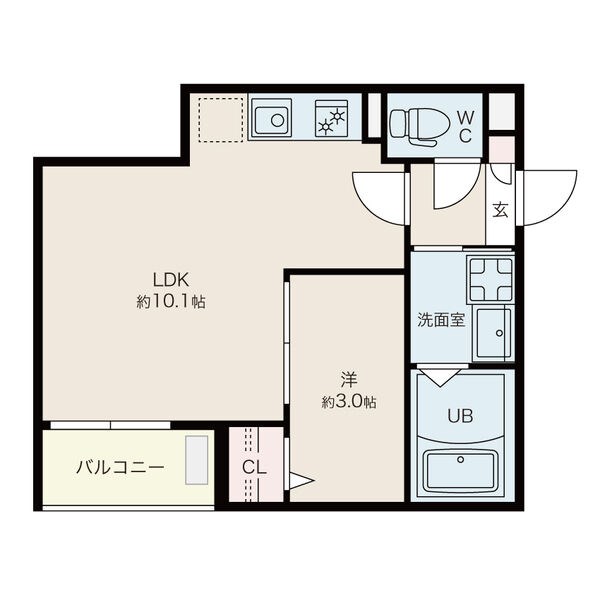 名古屋市南区宝生町のアパートの間取り