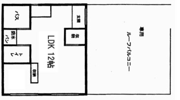 神戸市北区鈴蘭台北町のマンションの間取り