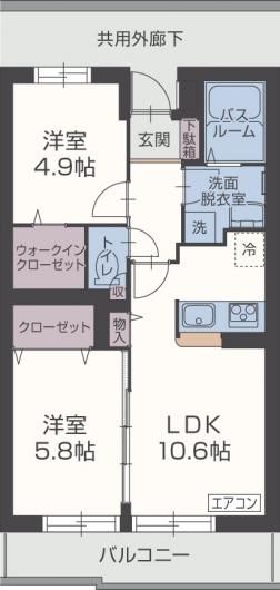 ヴィア　フェリーチェの間取り