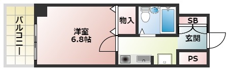 ライオンズシティ難波南第2の間取り