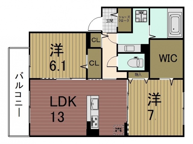 クレメントの間取り