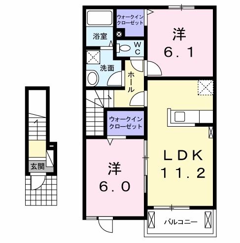 【ブレシアＢの間取り】