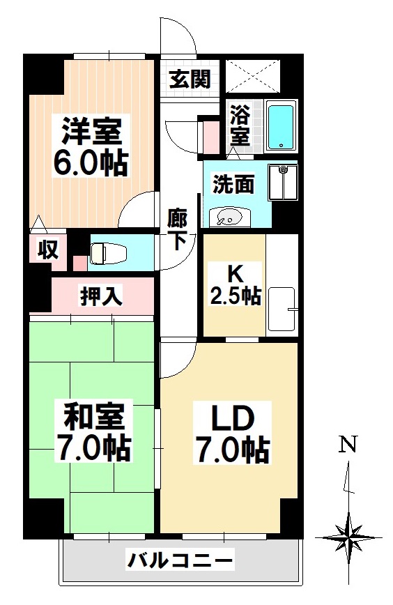 グレース堀田の間取り