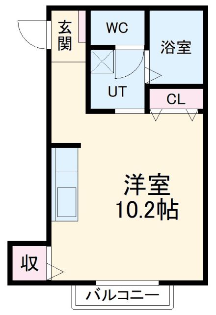 尾張旭市東大久手町のアパートの間取り