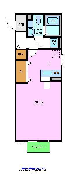 新ハイツウグイスＡ棟の間取り