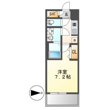 【S-RESIDENCE豊国通の間取り】