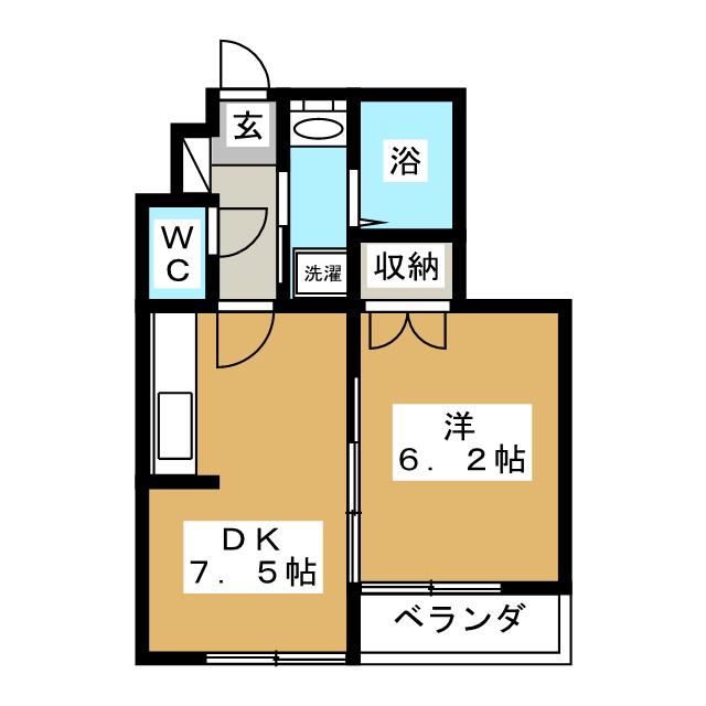 メゾンシャルモン弐番館の間取り