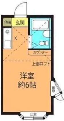 川越市諏訪町のアパートの間取り