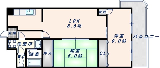 グランドファミリア高井田の間取り