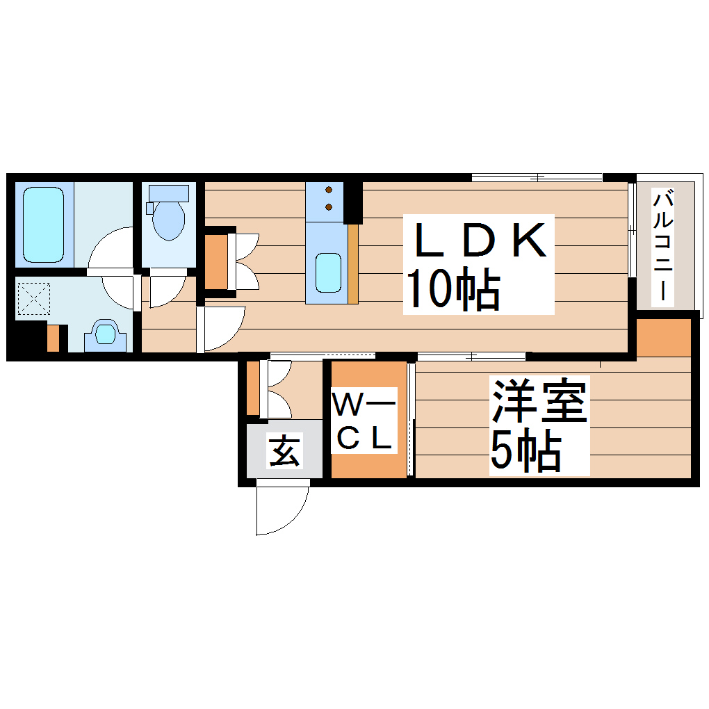 ベレオ真栄広瀬町の間取り