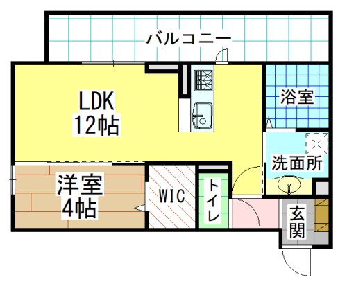 【北九州市門司区葛葉のアパートの間取り】