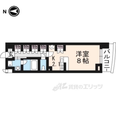 【ベラジオ五条堀川の間取り】