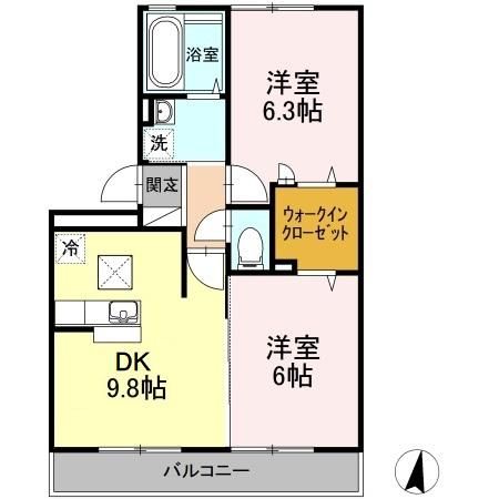 【リビングタウン常盤公園IIの間取り】