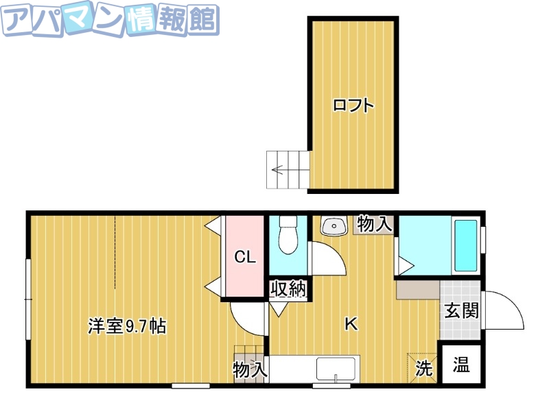 【アーバンブルーの間取り】