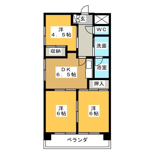 アビタシオンいのうの間取り