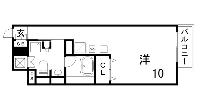 レジディア神戸磯上の間取り