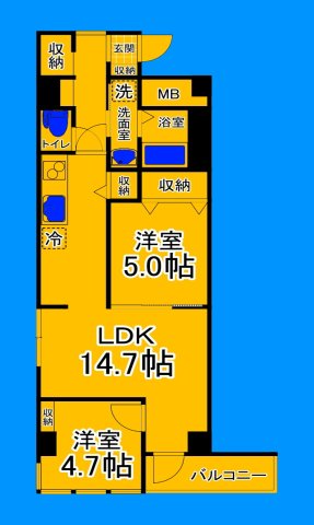 堺市堺区戎之町東のマンションの間取り