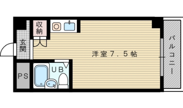 ベルメゾン南江口の間取り