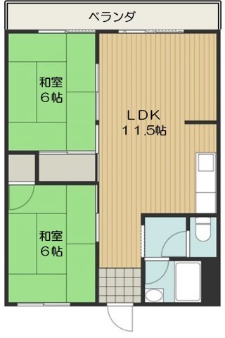 スカイハイツタカラの間取り