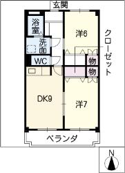 ワンブリッジ21-Aの間取り