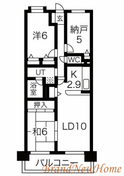 堺市堺区山本町のマンションの間取り