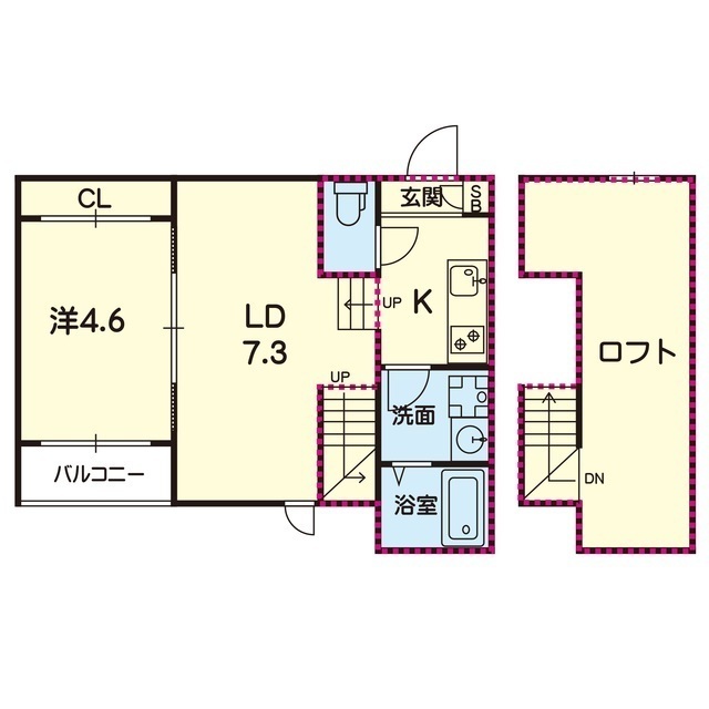 ステラ西熊本IIIの間取り