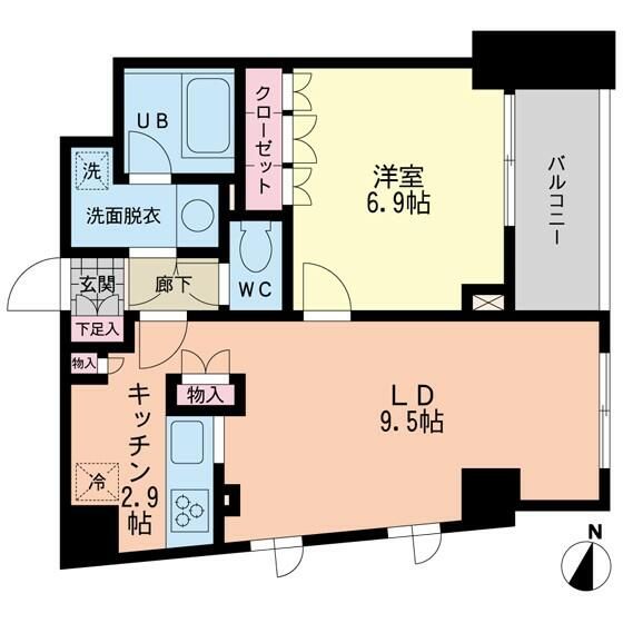 中野区松が丘のマンションの間取り