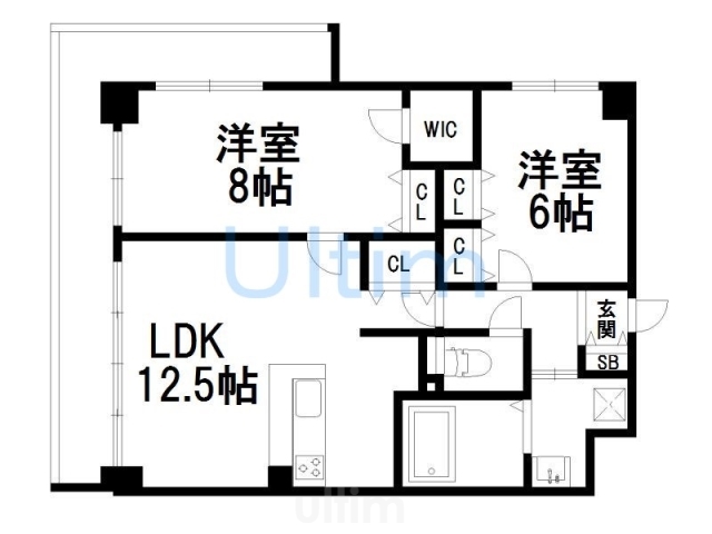 【クオリカ太秦の間取り】