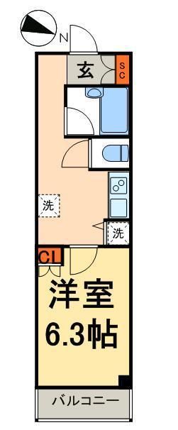 中央区日本橋馬喰町のマンションの間取り