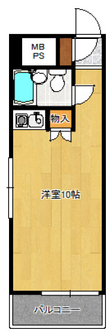 ホワイトパレス北九大前の間取り