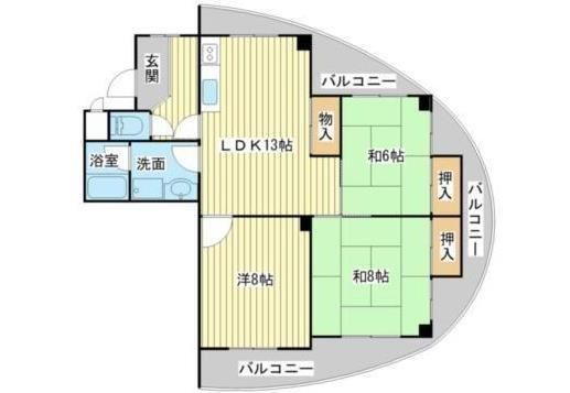 シャルムみつひろの間取り