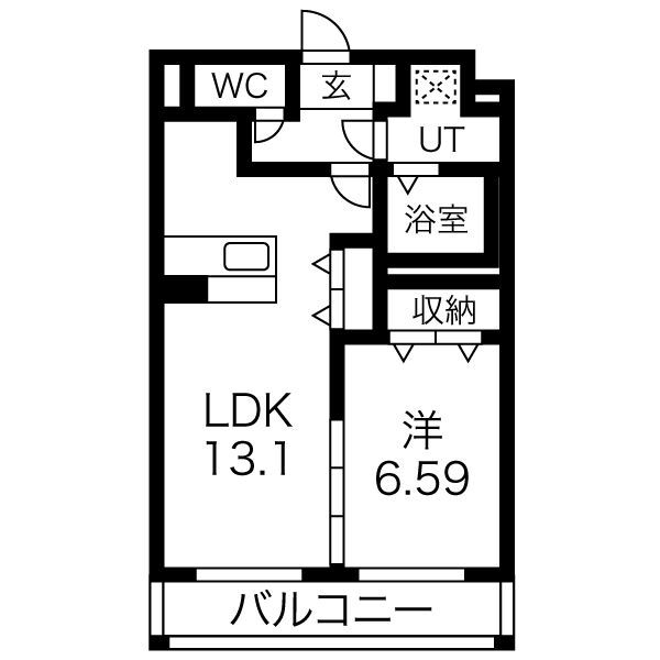 グランシャルムの間取り