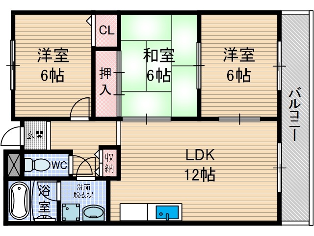 ラフィーヌシャトーの間取り