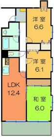 千葉県成田市囲護台（マンション）の賃貸物件の間取り