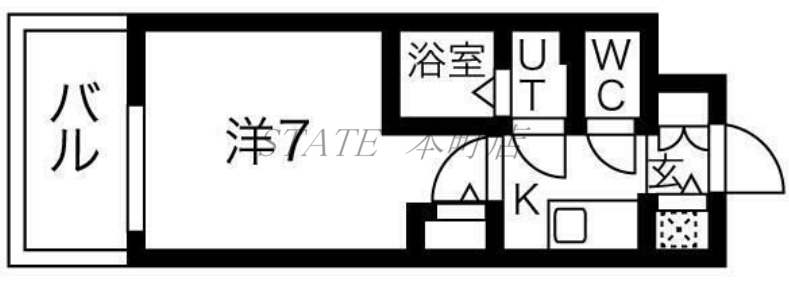 エスリードレジデンス大阪難波の間取り