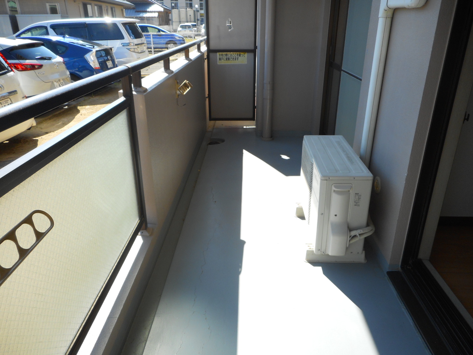 バルコニー　他号室モデル写真