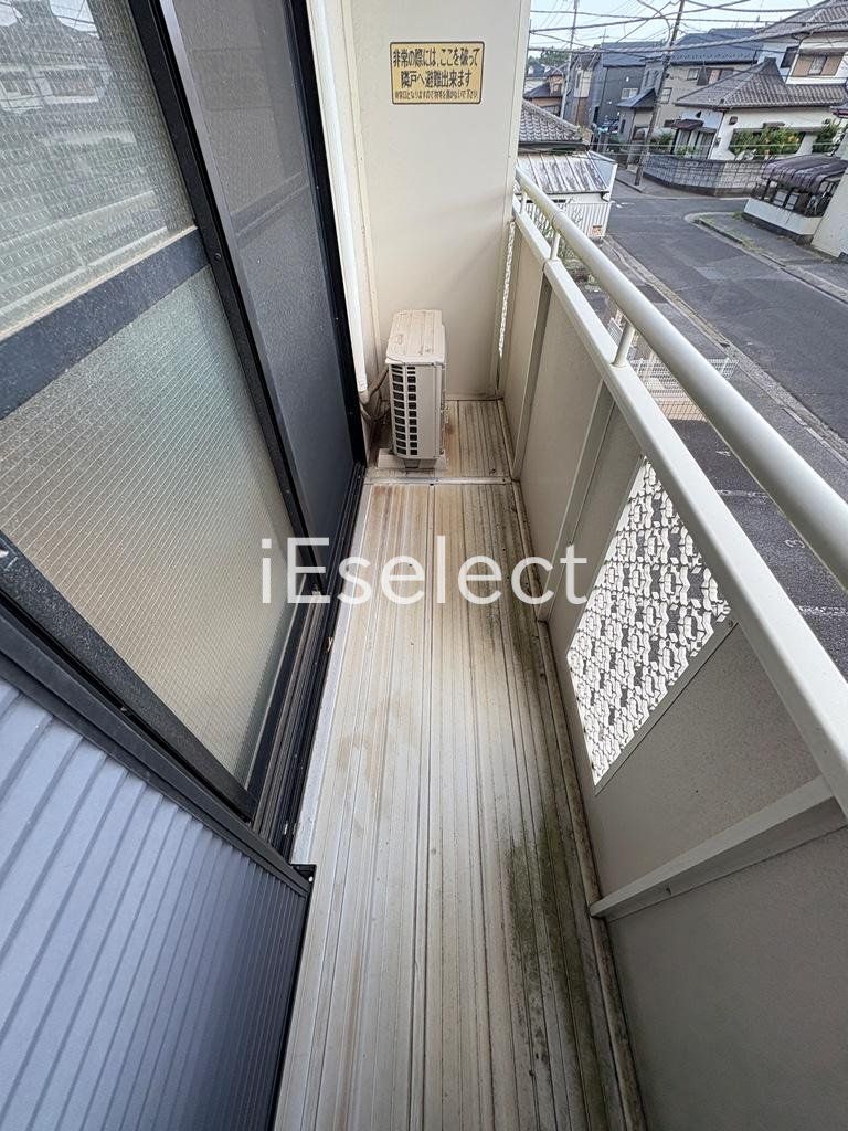 バルコニー　お洗濯物はこちらで